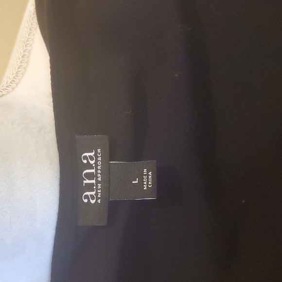 a.n.a Black & White Embroidered Dress Size Large - Picture 5 of 5